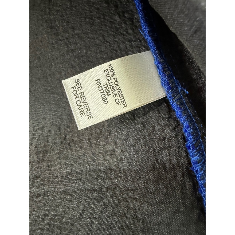 Cato Royal Blue Tweed Jacket Womens XL Open Front Frayed Trim Cropped Blazer - Picture 4 of 9